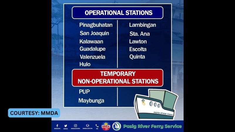 Valenzuela Station ng Pasig River Ferry balik-operasyon na