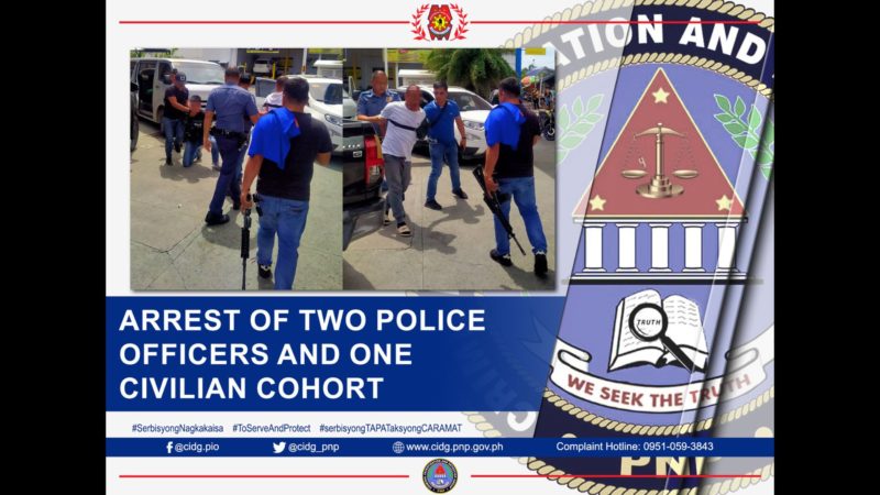 2 police officers, isang sibilyan inaresto sa Cavite dahil sa pangingikil