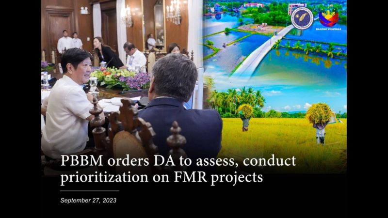 Pangulong Marcos iniutos ang pagbibigay prayoridad sa mga farm-to-market road project