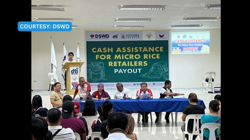 Mahigit 500 micro rice retailers nakatanggap na ng cash assistance mula sa pamahalaan