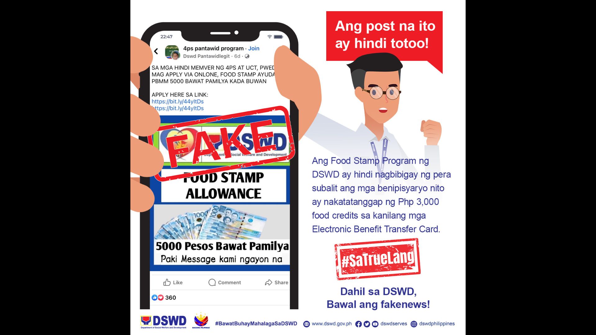 Food Stamp Allowance na ipinakakalat sa Social Media, peke ayon sa DSWD