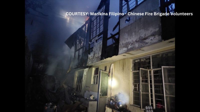 Sunog sumiklab sa isang residential area sa Quezon City