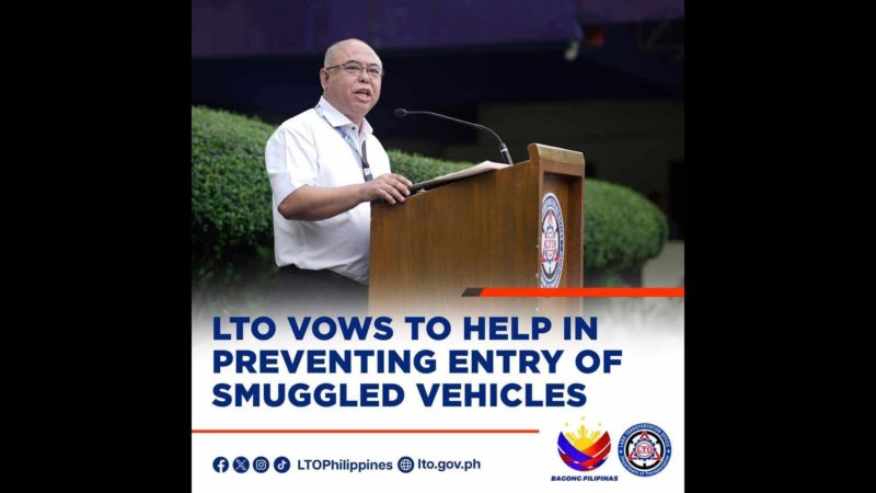 LTO paiigtingin ang kampanya kontra smuggled vehicles