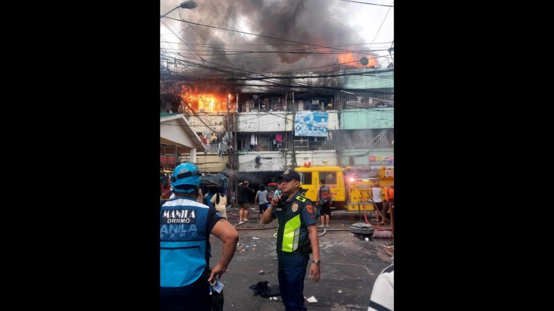 Commercial building sa Quiapo, Maynila tinupok ng apoy