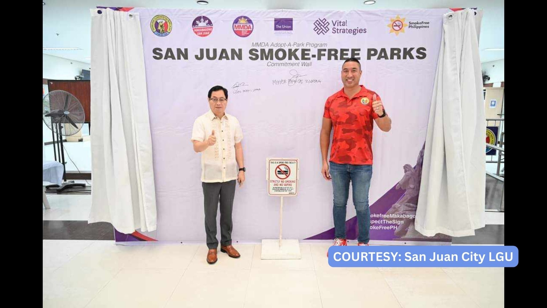 Tatlong parke sa lungsod ng San Juan idineklarang smoke-free