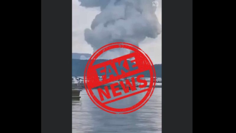 Video ng Taal Volcano na kumakalat sa Social Media ‘fake news’ ayon sa Phivolcs