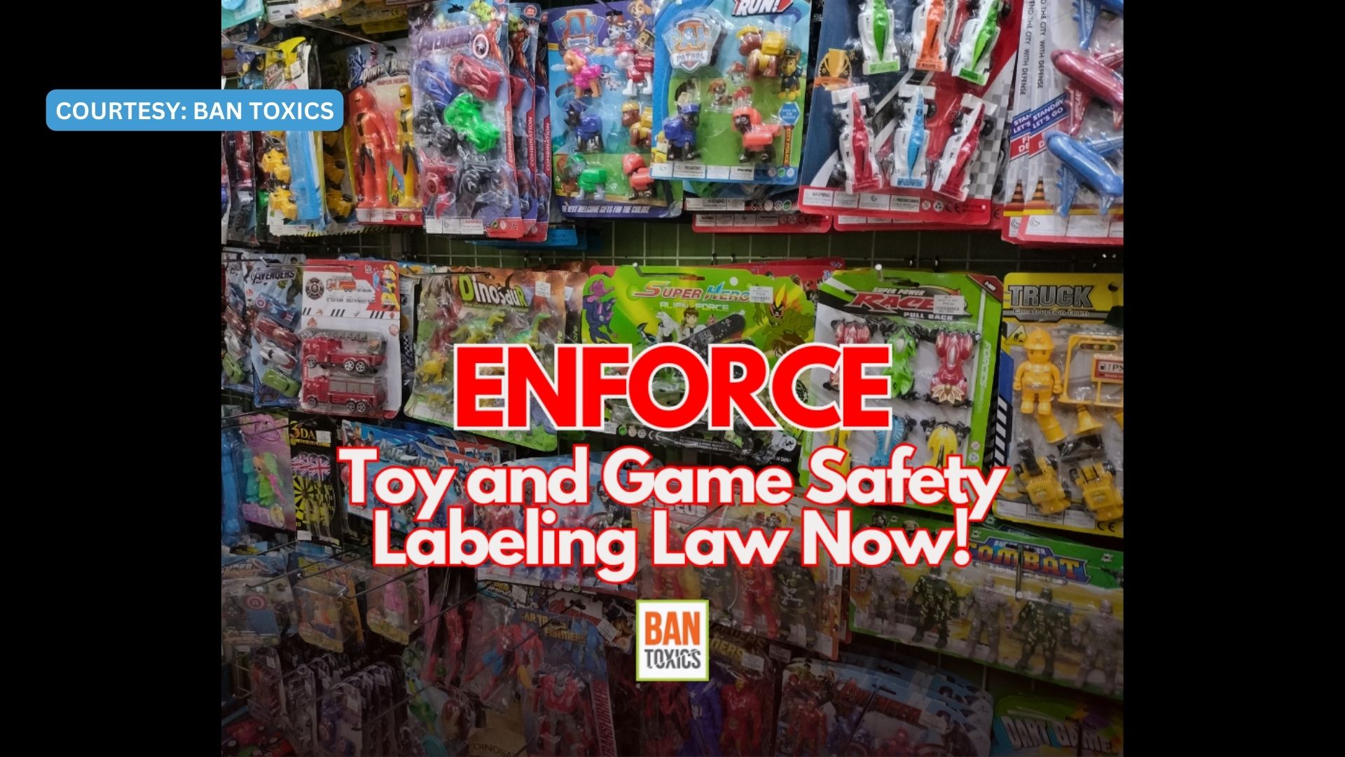 Toy and Game Safety Labeling Act dapat repasuhin ng gobyerno