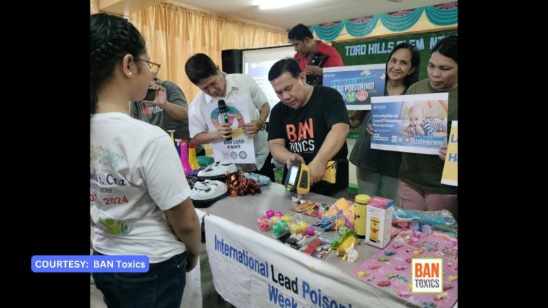 Kampanya kontra nakalalasong lead, inilunsad ng grupong BAN Toxics kasabay ng paggunita ng International Lead Poisoning Prevention Week