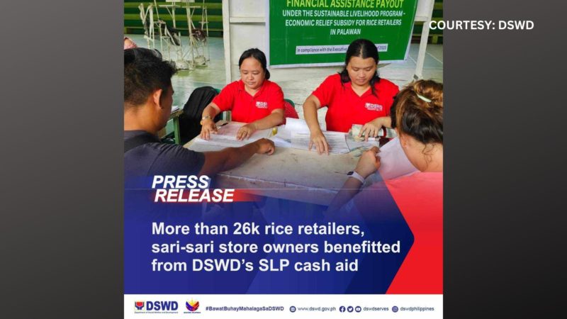 Pamamahagi ng cash aid ng DSWD sa mga rice retailers, tinapos na