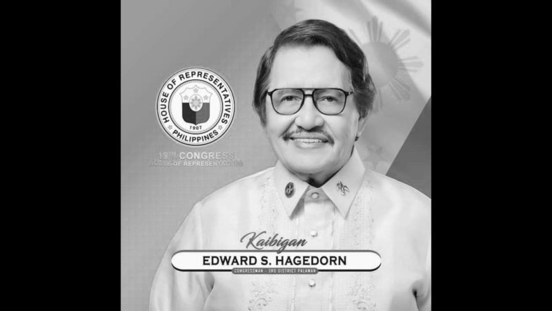 Palawan Cong. Edward Hagedorn pumanaw na