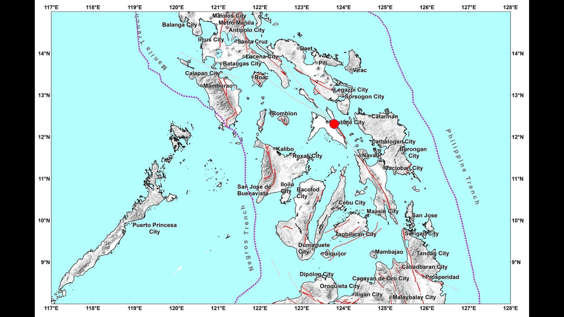 Masbate niyaing ng magnitude 4.8 na lindol