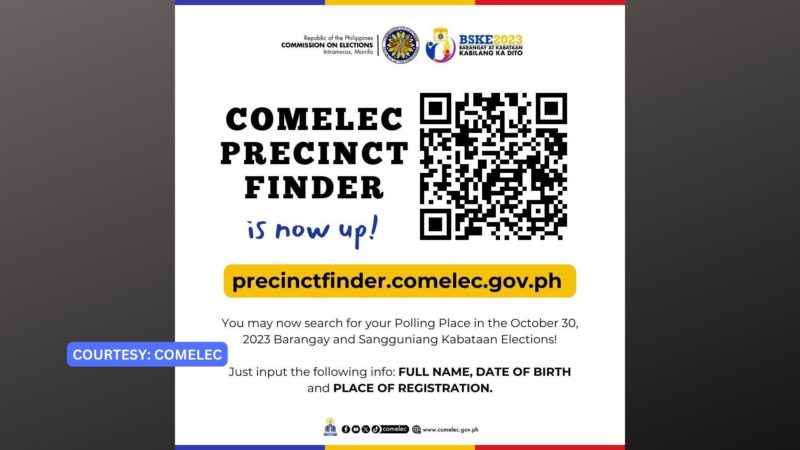 COMELEC Precinct Finder maaari na muling gamitin ng publiko
