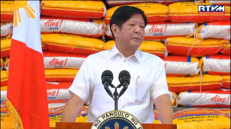 Sa paghahanda sa magiging epekto ng El Niño, Pangulong Marcos tiniyak ang sapat na suplay ng pagkain sa bansa