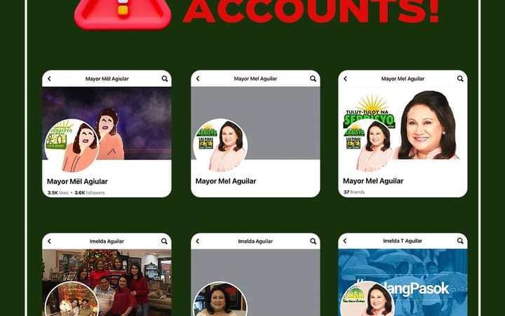 Las Piñeros pinag-iingat sa mga pekeng accounts