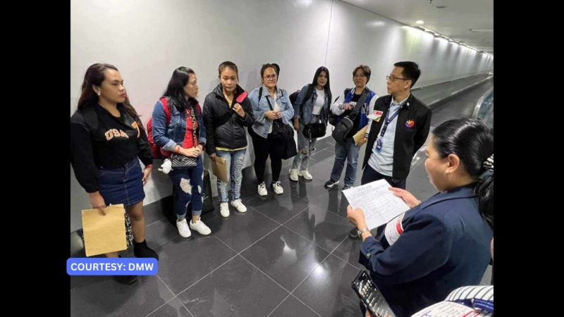 9 na OFWs mula Lebanon dumating sa bansa