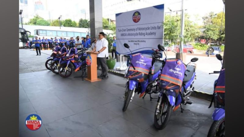 MMDA Motorcycle Riding Academy nakatanggap ng donasyong 20 motorcycles sa Dingdong PH
