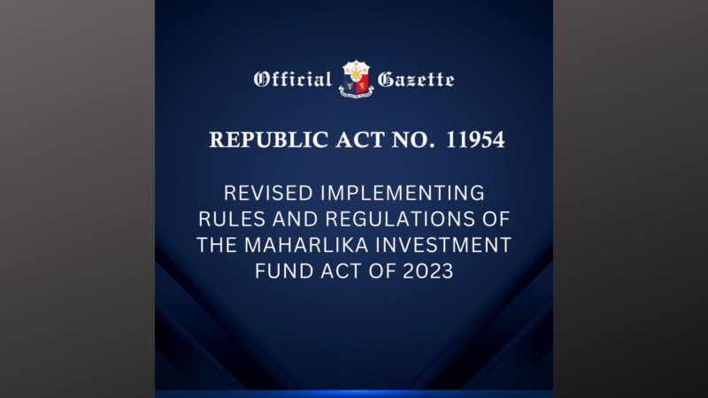 Revised IRR ng Maharlika Investment Fund umani ng suporta