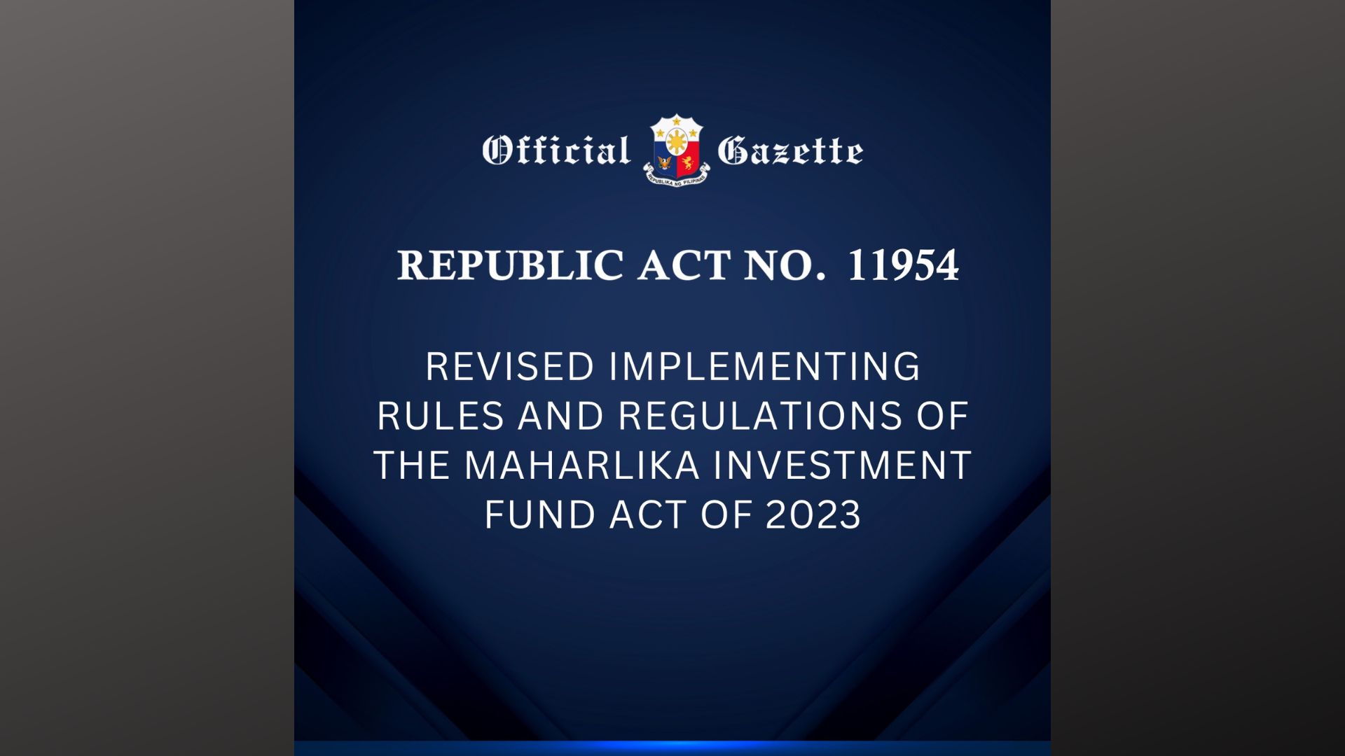 Revised IRR ng Maharlika Investment Fund umani ng suporta