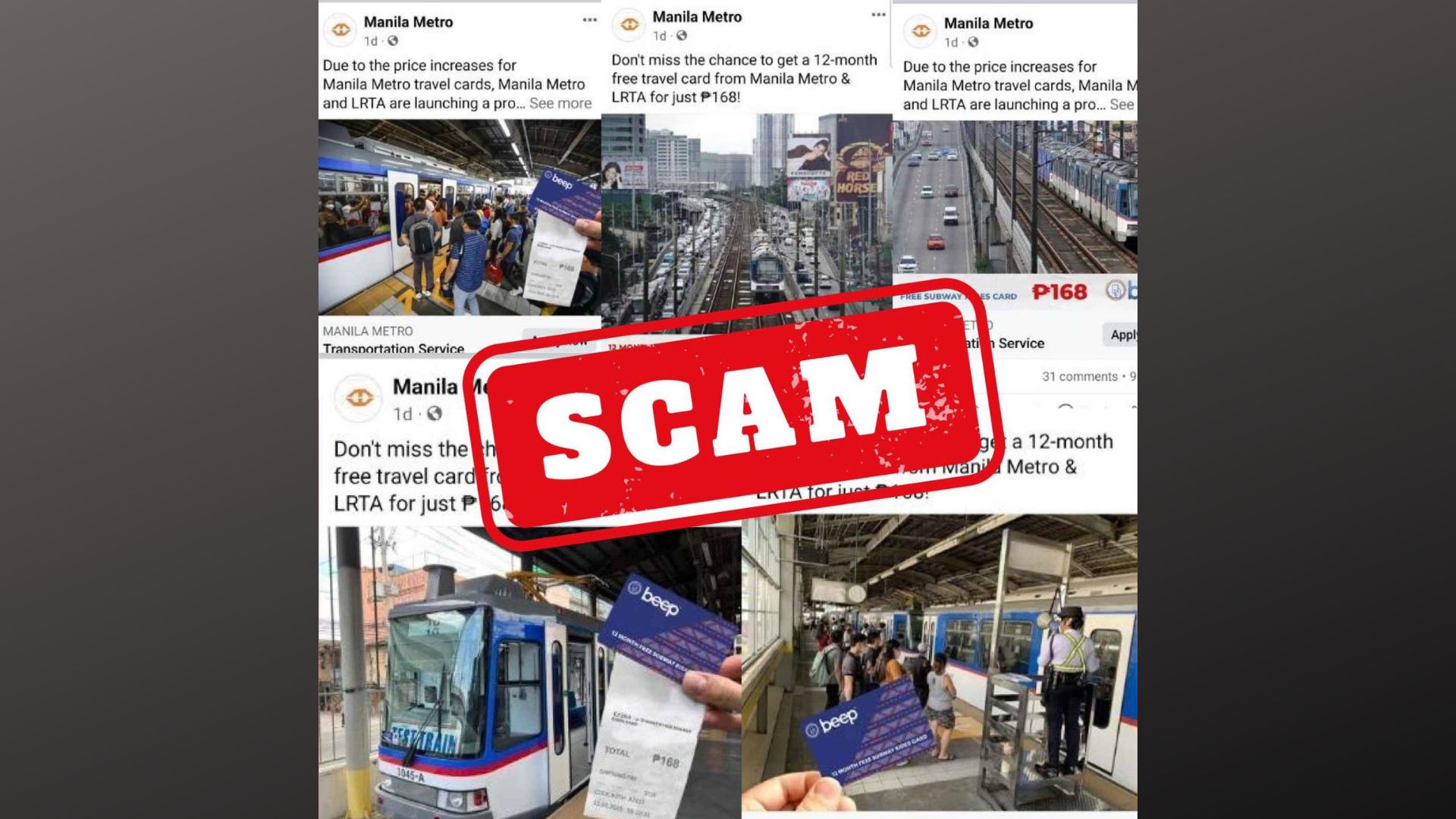 DOTr pinag-iingat ang mga commuter sa pagbili ng Beep card na ibinebenta sa isang Facebook page