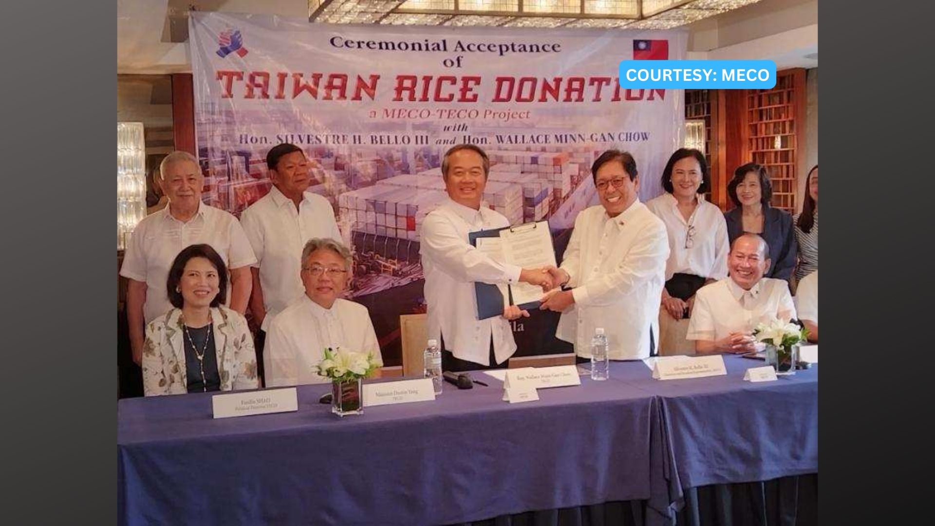 20,000 sako ng bigas na donasyon ng Taiwan natanggap na ng DSWD