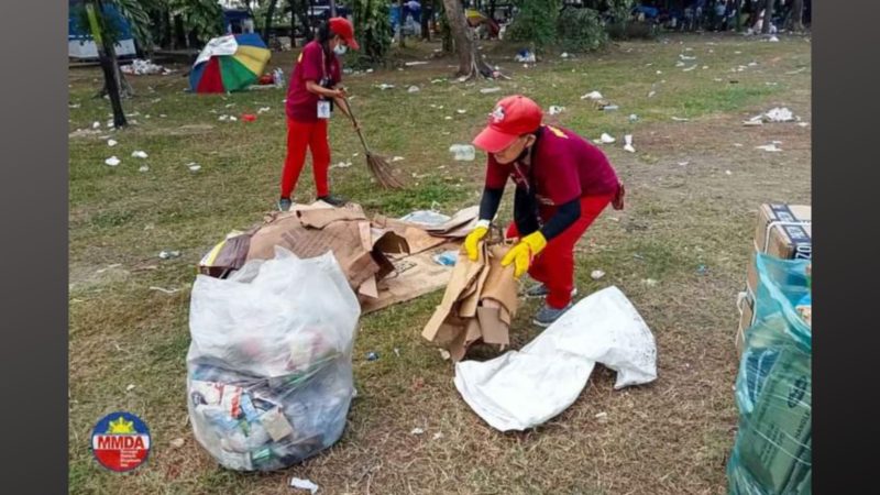 20 truckloads ng basura nakolekta ng MMDA sa Pista ng Itim na Nazareno
