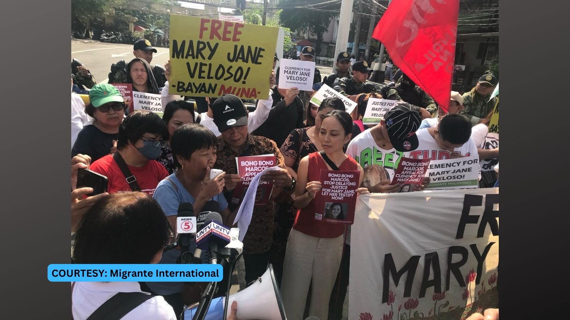 Iba’t ibang grupo nagtipon-tipon para ipanawagan ang paglaya ni Mary Jane Veloso