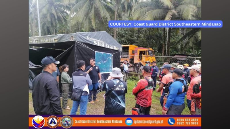 PCG tumulong sa Retrieval and Search and Rescue operation sa landslide sa Davao de Oro