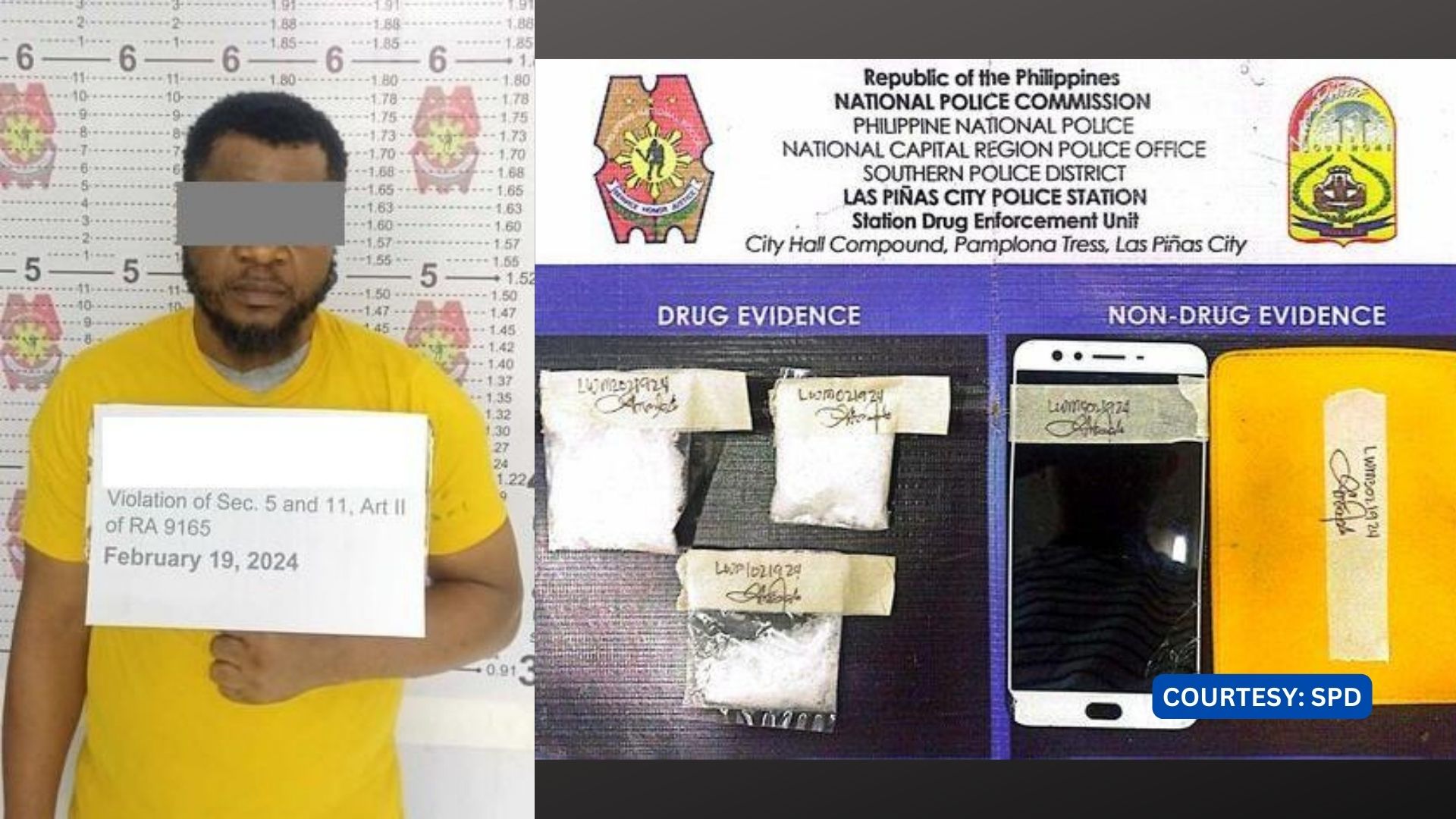 Nigerian national timbog sa buy-bust ops sa Las Piñas