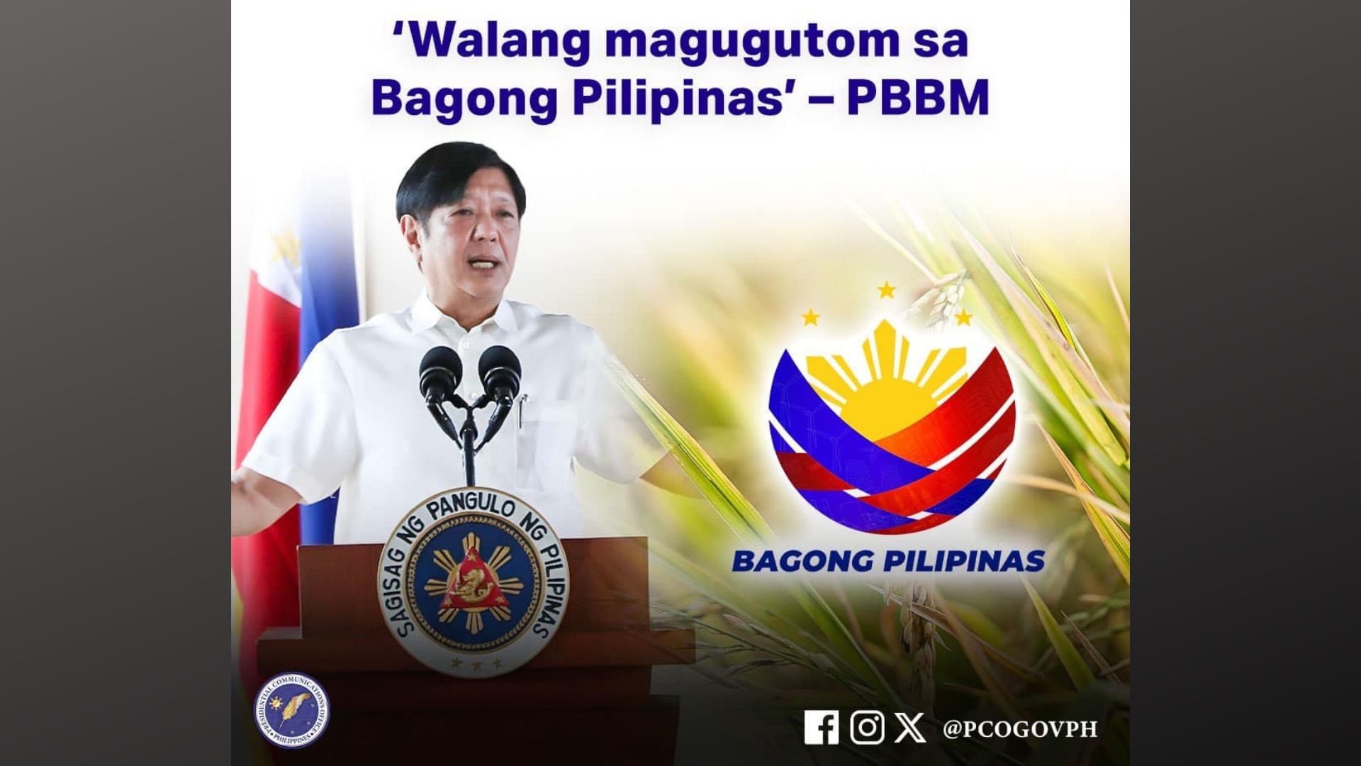 Walang magugutom sa Bagong Pilipinas – PBBM