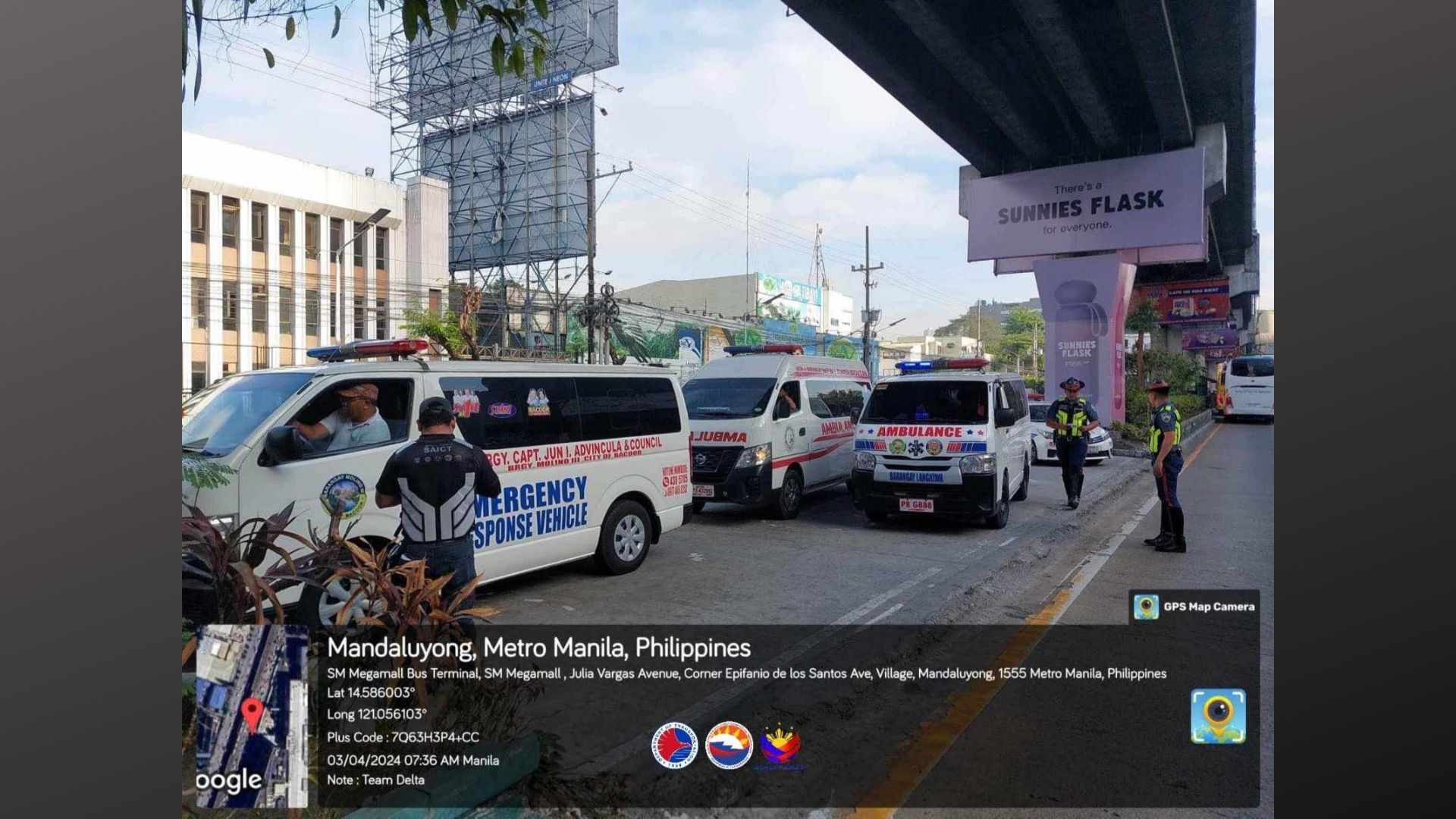3 ambulansya huli sa pagdaan sa EDSA Busway kahit walang sakay na pasyente