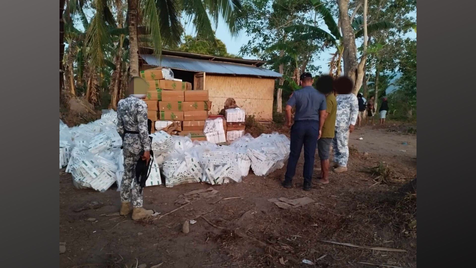 P900K na halaga ng smuggled na sigarilyo nakumpiska sa Palawan