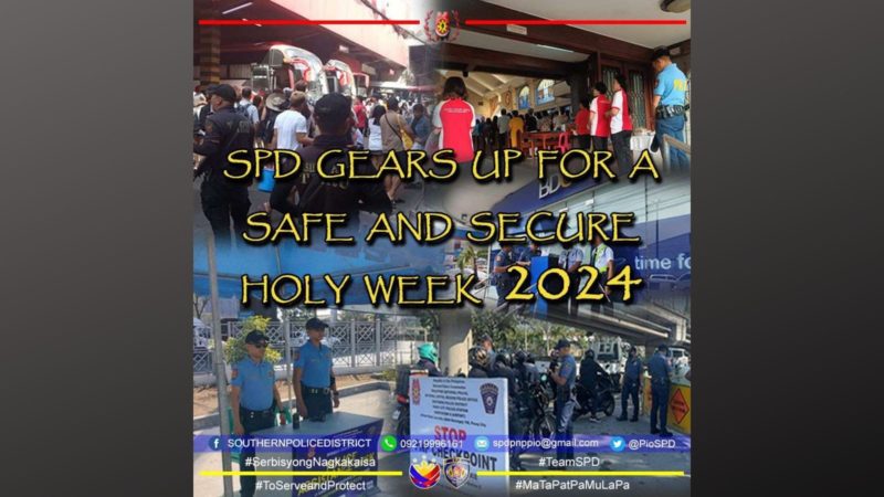 SPD nakahanda na sa ligtas at seguridad ng Holy Week 2024