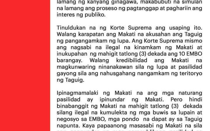 Parke sa EMBO ginawang ‘tambakan’ ng Makati