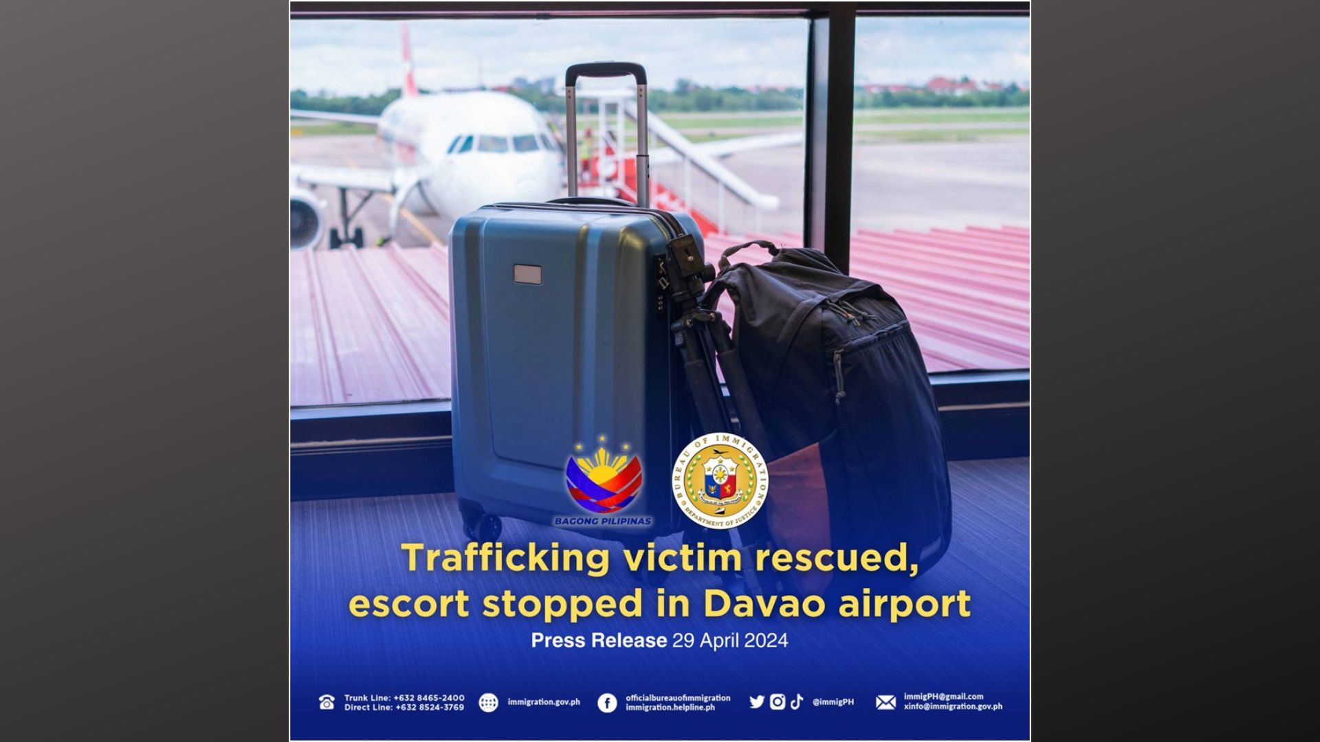 Biktima ng human trafficking nailigtas sa Davao City