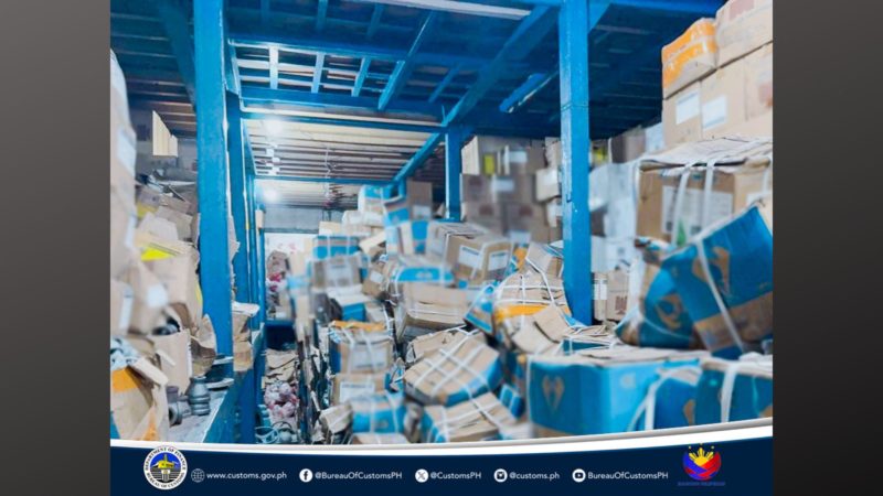 P7.3B na halaga ng smuggled goods nakumpiska ng BOC sa warehouse sa Caloocan at Bulacan