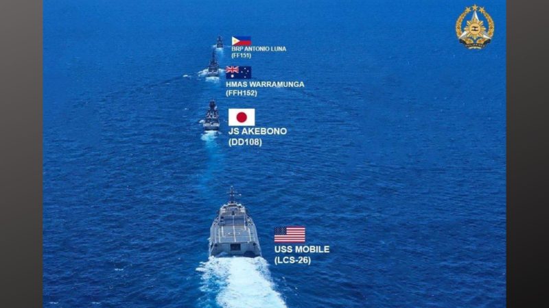 US walang dahilan para mag-overreact sa multilateral cooperation ng Pilipinas, Amerika, Australia at Japan
