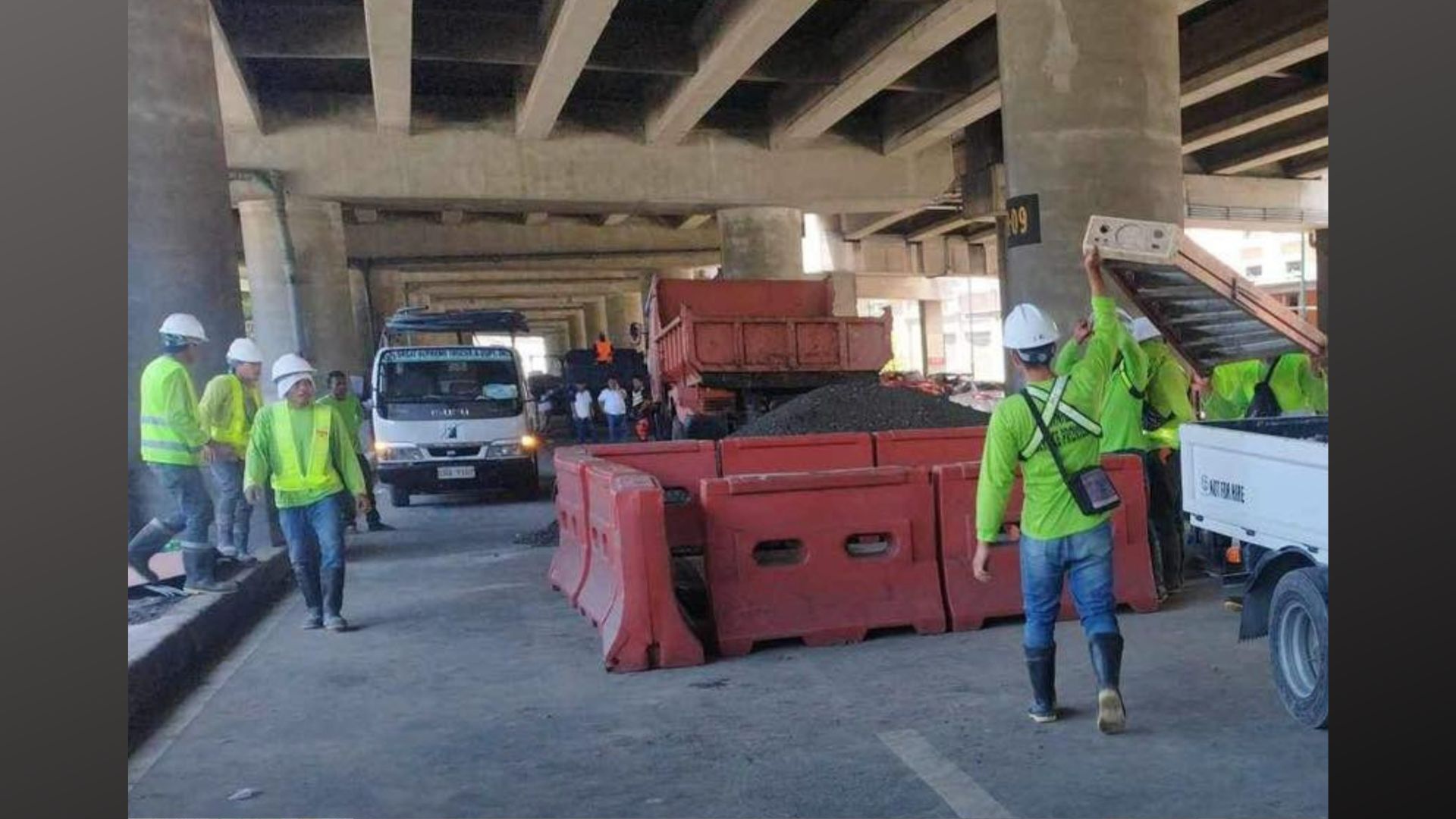 Repair sa isinarang bahagi ng Sales Road dahil sa sinkhole, matatapos sa Miyerkules ng hapon