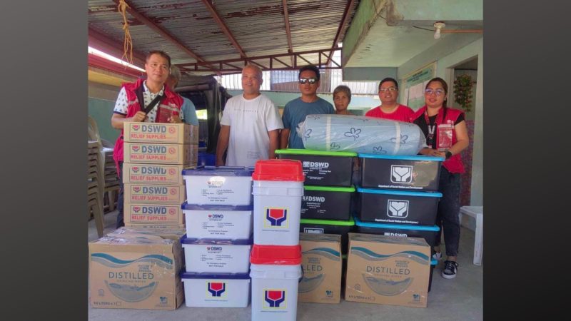 Mga pamilyang nasunugan sa Merida, Leyte pinagkalooban ng tulong ng DSWD