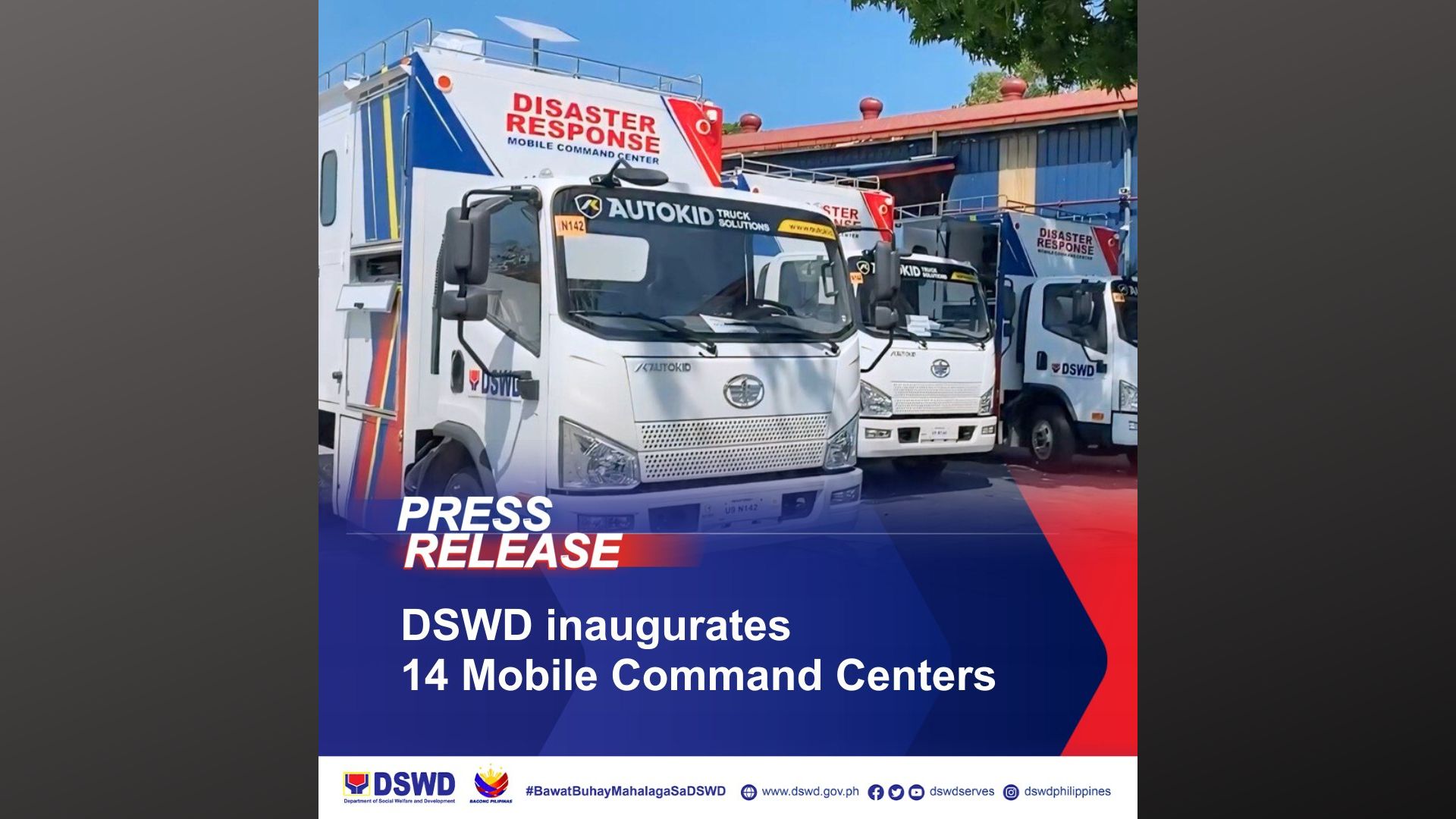 Mobile Command Centers ipakakalat sa mga field office ng DSWD