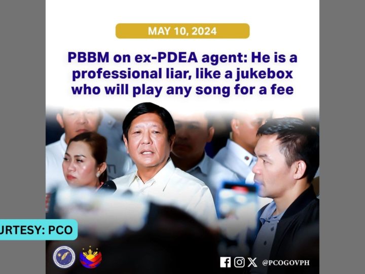 Dating PDEA agent Jonathan Morales isang “professional liar” ayon ay Pang. Marcos