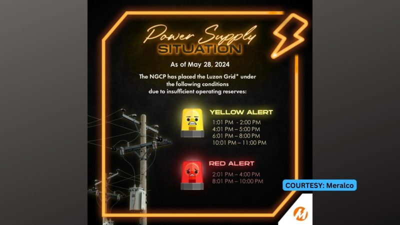 Meralco muling magpapatupad ng rotational brownout dahil sa hindi na sapat ang suplay ng kuryente sa Luzon