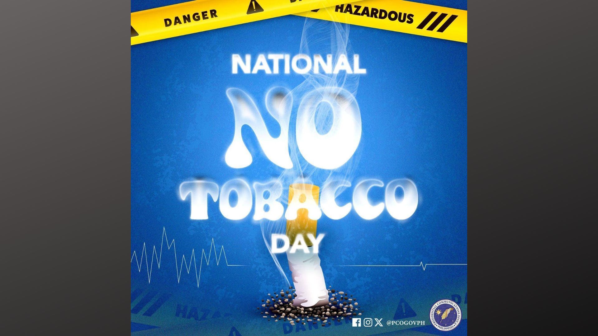 Malakanyang nakiisa sa paggunita ng No Tobacco Day