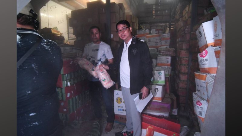 Frozen, regulated meat products na nagkakahalaga ng P100M natuklasan sa isang warehouse sa Cavite