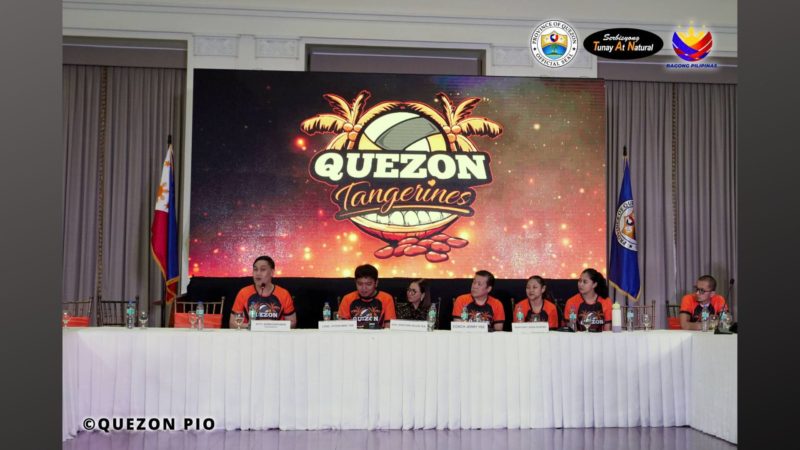 Bagong Volleyball Team na Quezon Tangerines pormal nang inilunsad sa lalawigan ng Quezon