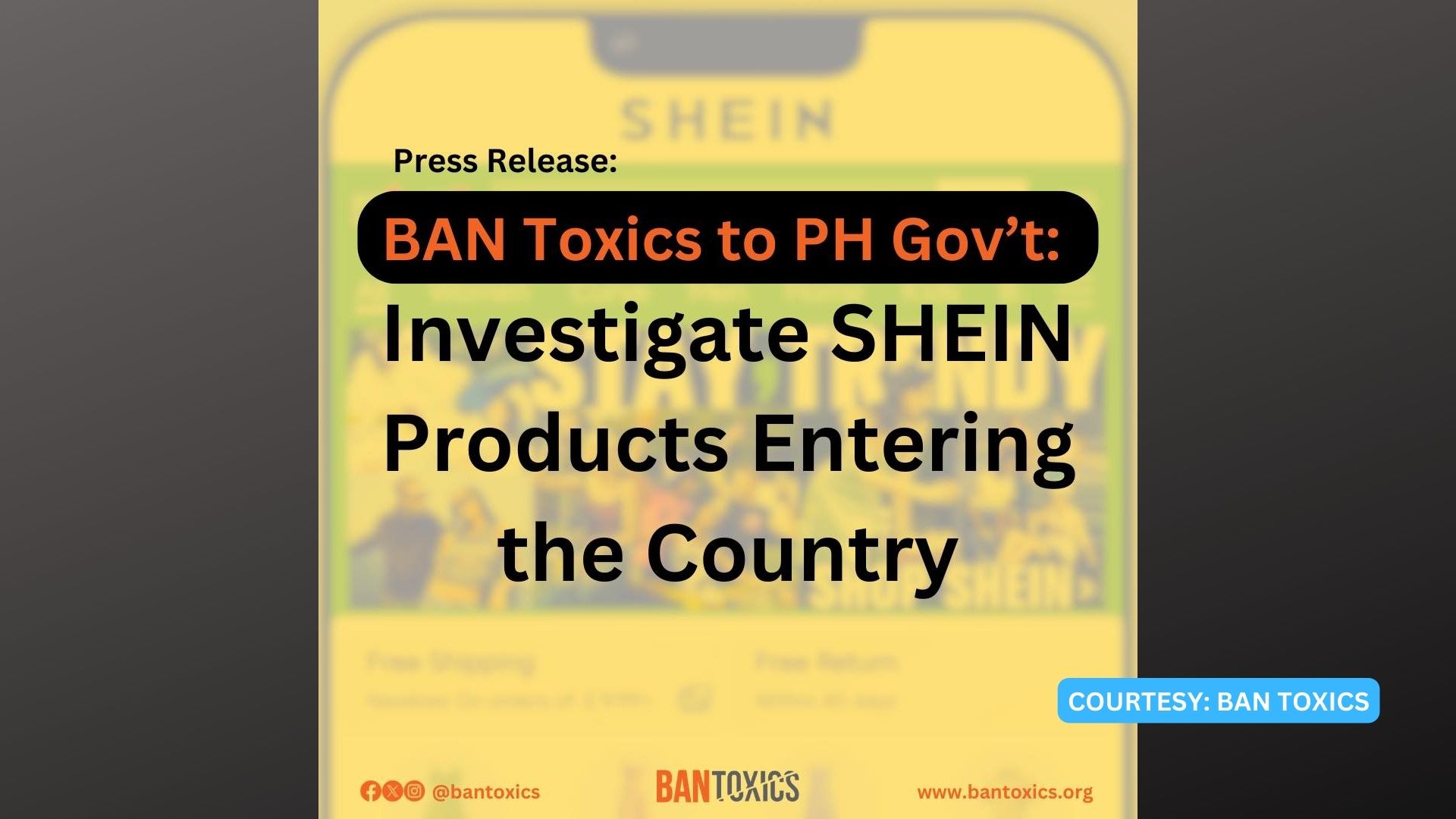 Mga produktong nabibili sa Shein, nagtataglay ng nakalalasong kemikal; BAN Toxics umapela ng imbestigasyon