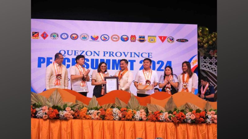 Sen. Tolentino nakiisa sa pagdiriwang ng Araw ng Kalayaan at Peace Summit sa Quezon Province