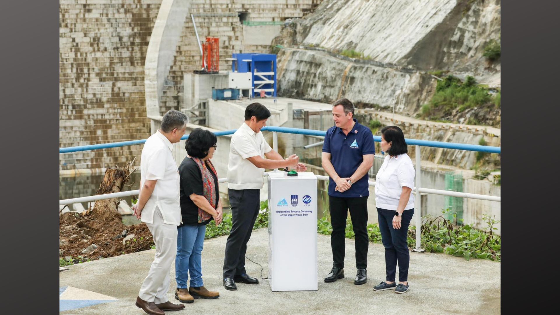 Impounding process ceremony para sa Upper Wawa Dam sa Montalban, pinangunahan ni Pang. Marcos