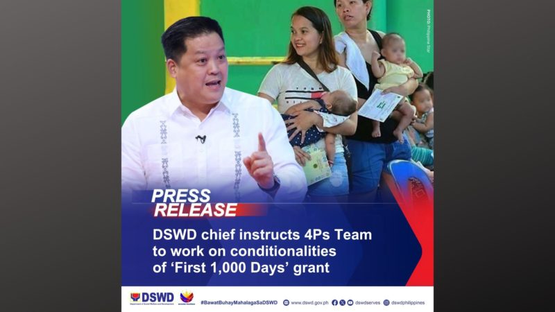 Pagpapatupad ng “First 1,000 Days’ grant pinamamadali na ni DSWD Sec. Gatchalian