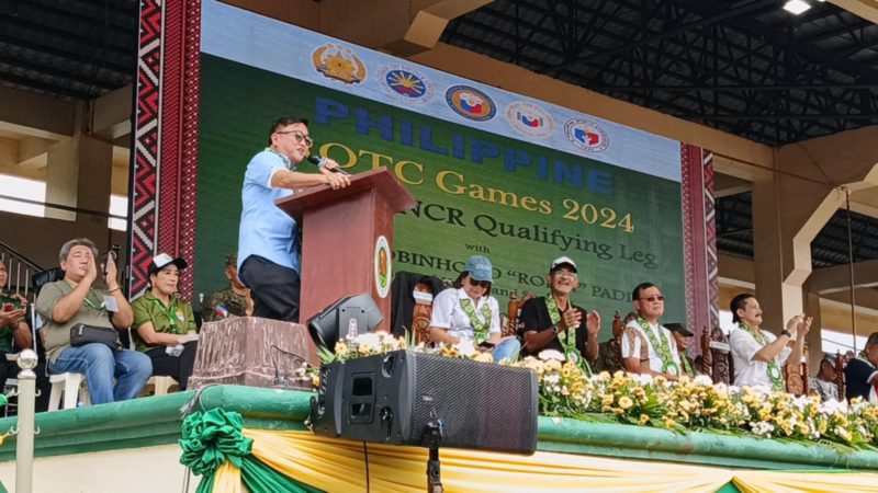 Pakikiisa ng mahigit 3,000 katao sa idinaos na Philippine ROTC Games 2024, ikinatuwa ni Sen. Tolentino