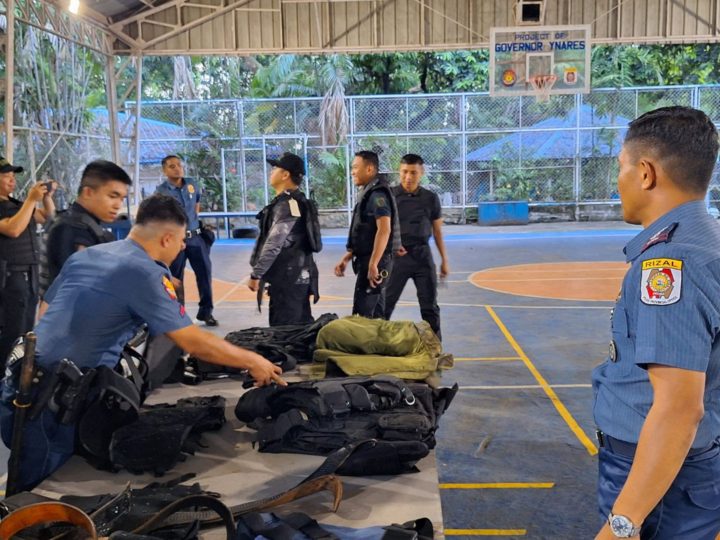 Mga tauhan ng Rizal PPO nakatanggap ng Tactical and Safety Equipment